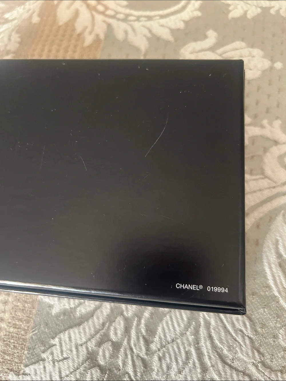 CHANEL White Box with Black Logo —  Accessories  Empty Box